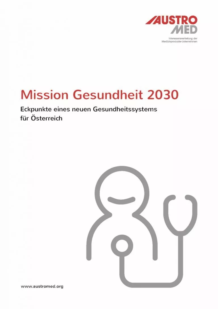 AUSTROMED Positionspapier Mission Gesundheit 2030 - Cover